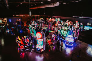 Overlooking the arcade at Union Social in Harrisburg, SD near Sioux Falls, SD